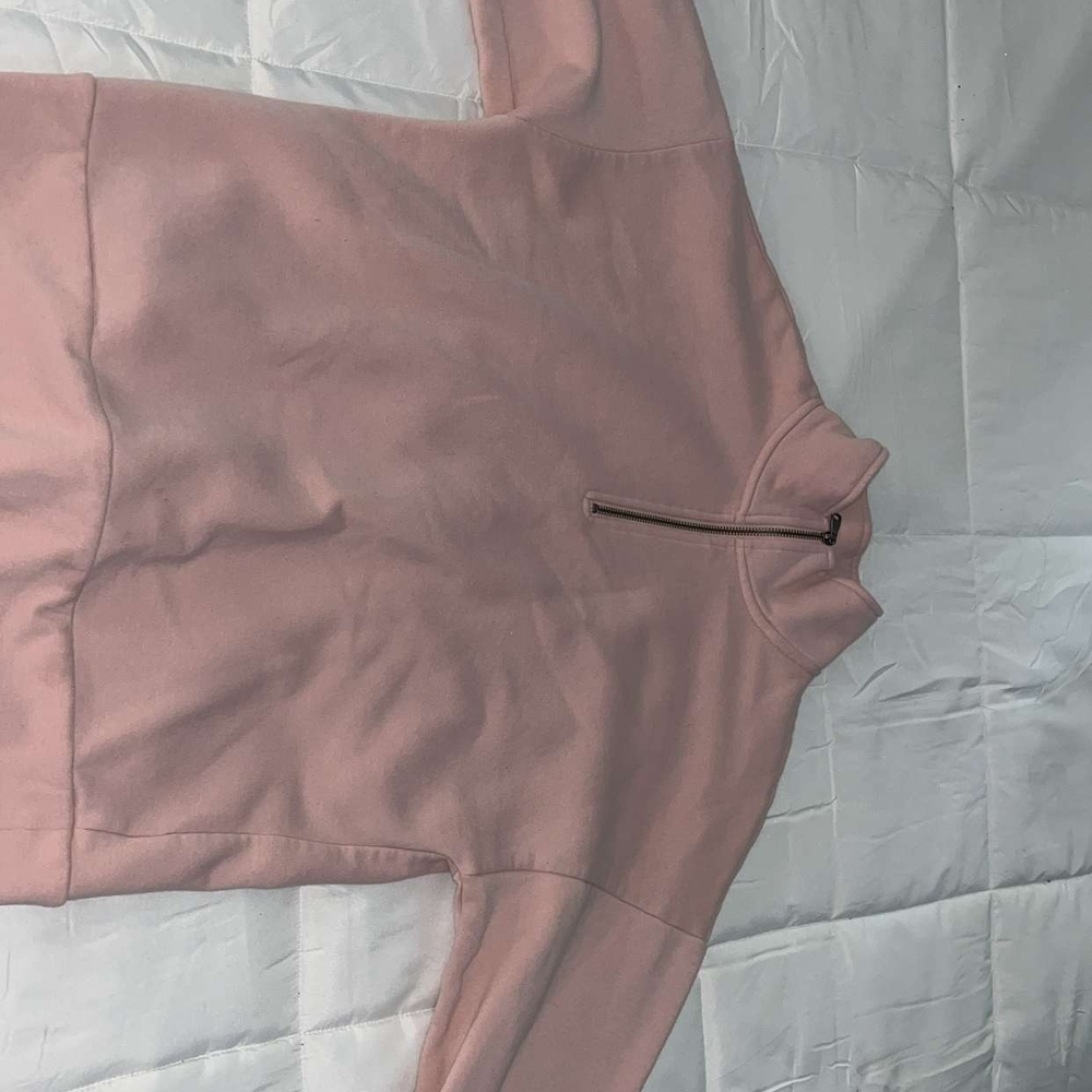 Pink Quarter-Zip Pullover